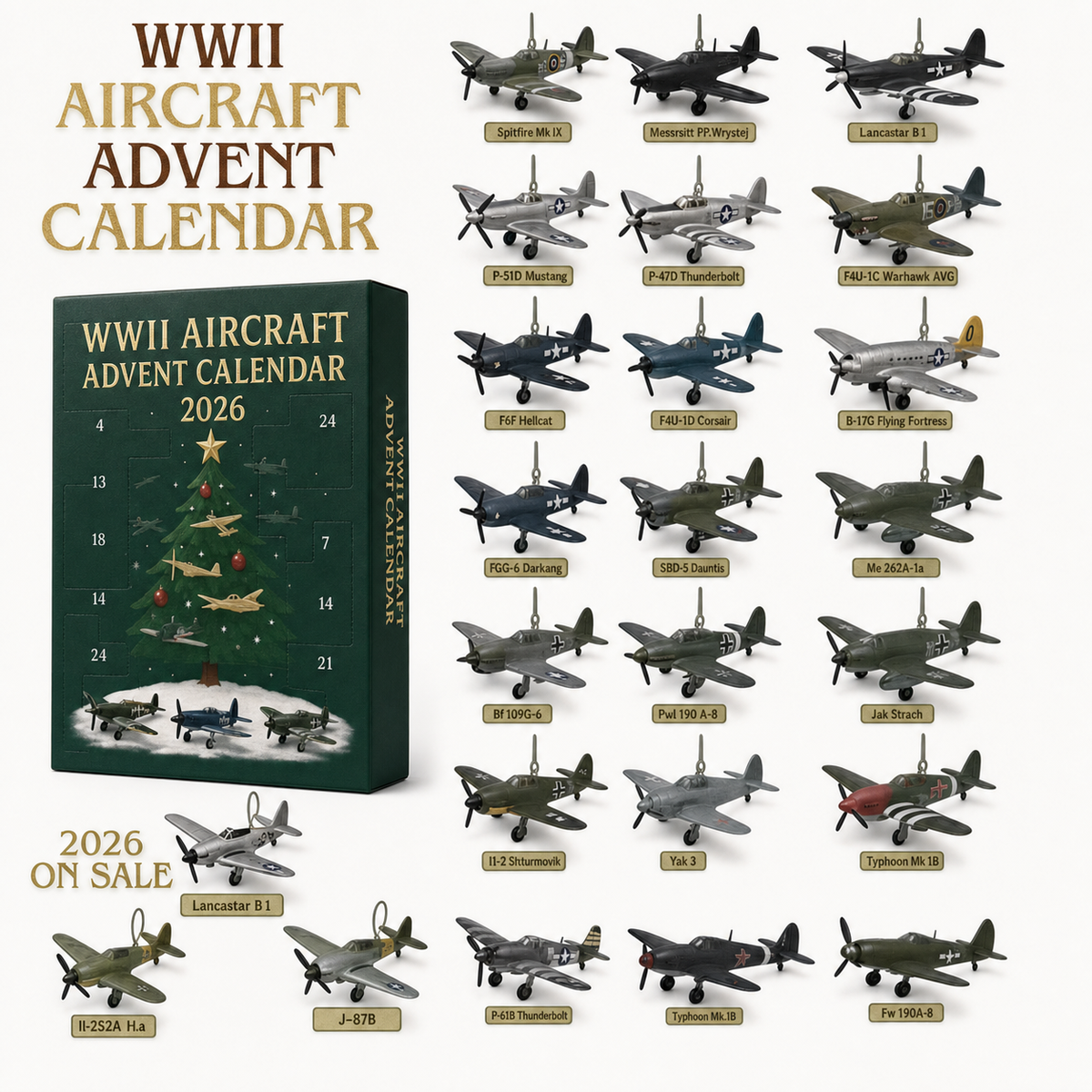 WWII Aircraft Advent Calendar