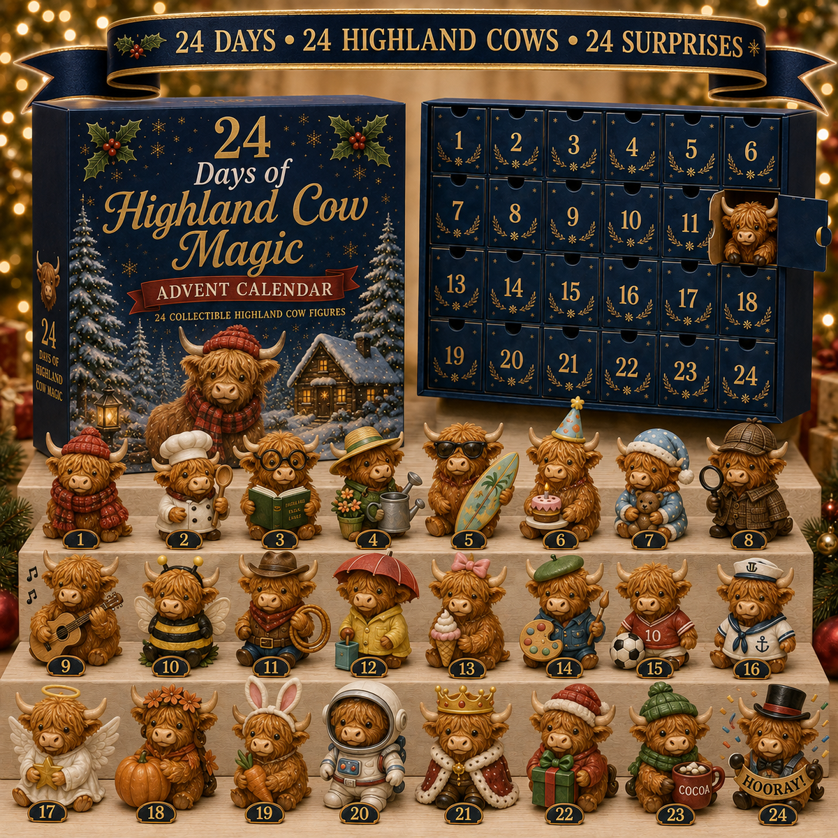 Highland Cow Advent Calendar